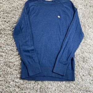 Abercrombie & Fitch Wool Blend Navy Long Sleeve Top